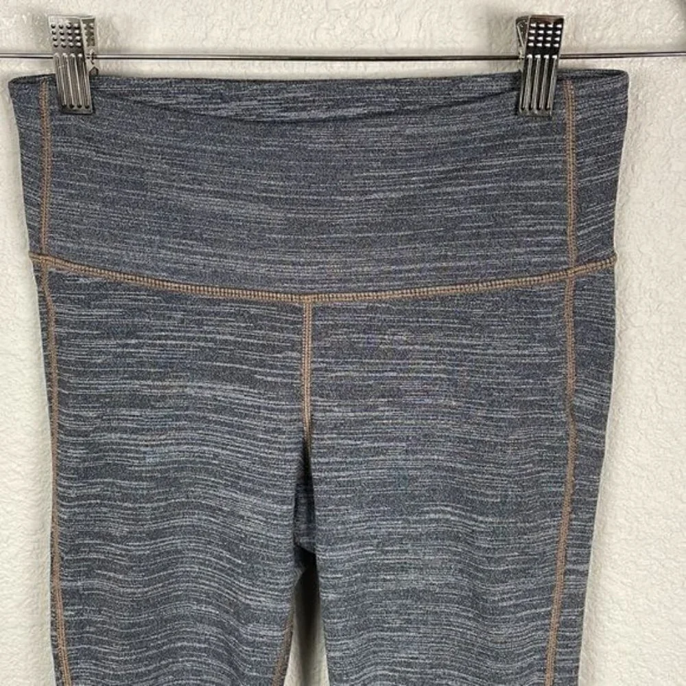 Athleta Chaturanga Gray Heathered Yoga Athletic Leggings Full Length Sz XS